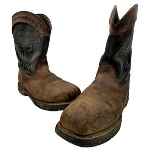 Ariat WorkHog XT Incognito Mens Size 10.5 D Work Boots Brown Leather Carbon Toe